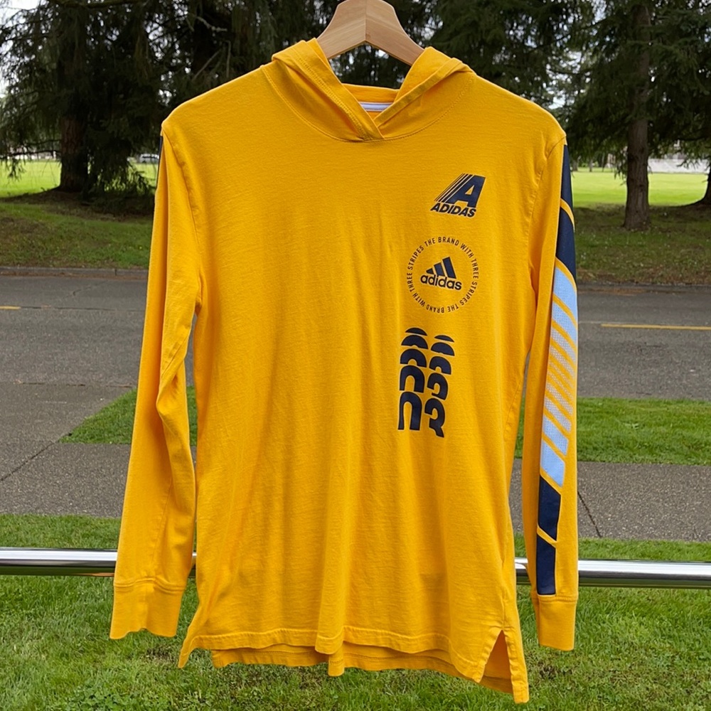 Adidas hooded boys long sleeved T-shirt